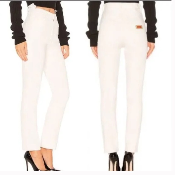 MOTHER Denim - Mother NWT The Dazzler "Ouch"  Shift Jeans in Cream- Size 28